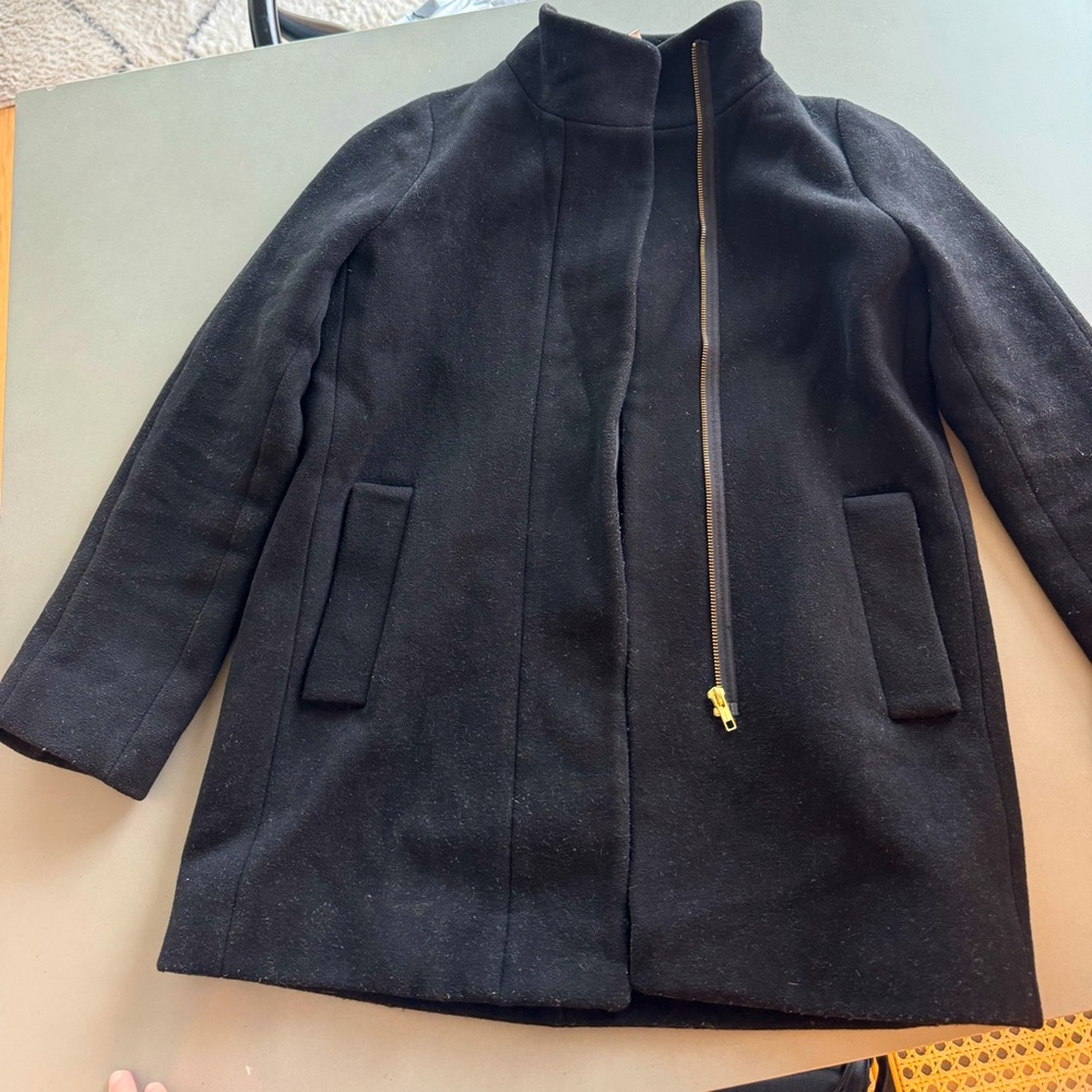 Jcrew black city coat / peacoat